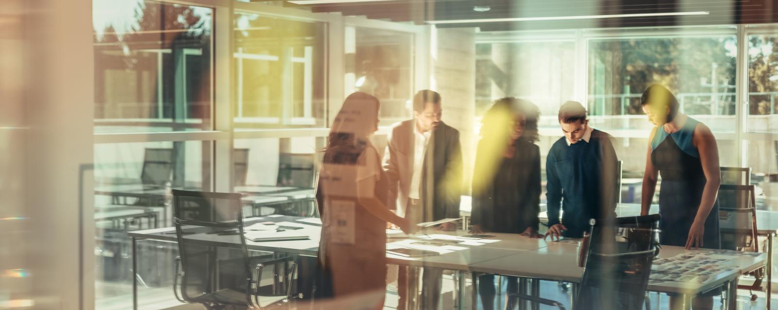 People in a meeting